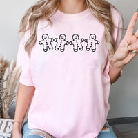Adorable Holiday Cookie Shirt, Gingerbread Man T-Shirt, Adorable Christmas Baking Tee, Festive Gingerbread Graphic T-Shirt, Winter Present for Baker