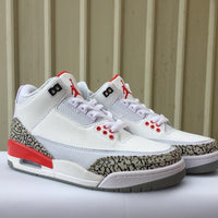 Sneakers, White Red Colorway, Lace Up Design, Casual Gift for Sneaker Fans