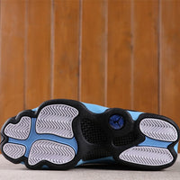 Sneakers, Black Blue Colorway, Lace Up Design, Casual Gift for Sneaker Fans