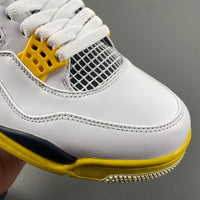 Low Top Sneakers, White Black Yellow Colorway, Lace Up Design, Casual Gift for Sneaker Fans