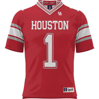 #1 Houston Cougars Football Jersey - Red