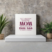 Not a Creature Was Stirring Wall Art, Humorous Christmas Mom Quote Canvas, Holiday Mom Humor Canvas Print, Comfy Xmas Home Decor
