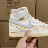 Basketball Shoes, White Colorway, Retro, High Top, Breathable Design, Lace Up Design, Casual Gift for Shoe Lovers