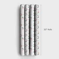 Watercolor Holiday Cocktail Gift Wrap, Pink Martini Christmas Wrapping Paper, Chic Winter Party Wrapping Paper, Elegant Xmas Gift Wrap Roll