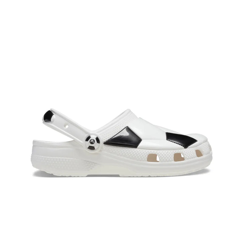 Kids' Soccer Ball Clogs - White / Black