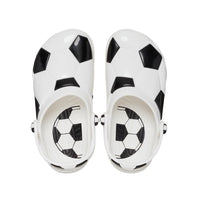 Kids' Soccer Ball Clogs - White / Black