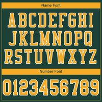 Custom Football Jersey - Green Gold-White Mesh Authentic