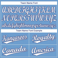 Custom Baseball Jersey - Light Blue White-Royal