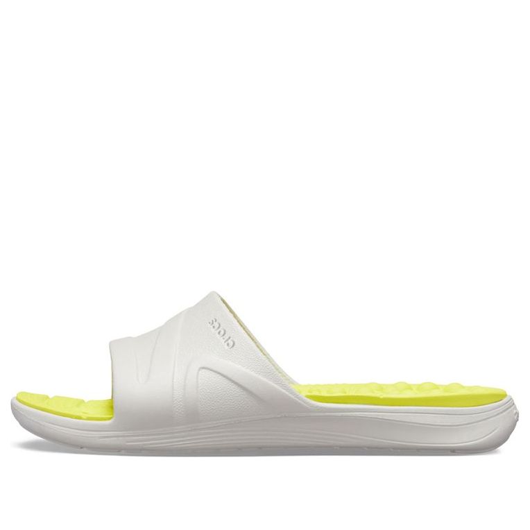 Round Toe Slides - Yellow / White - Style 205546-1CC
