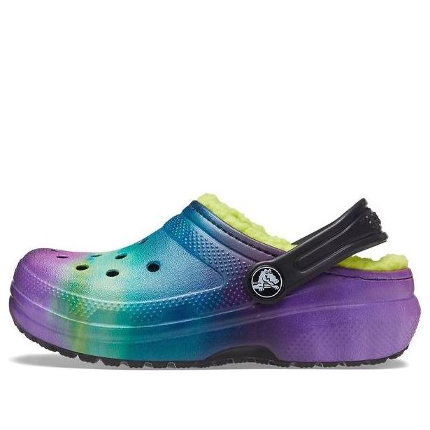 Kids' Classic Lined Clogs - Blue / Green / Purple / Brown - Style 207322-0GU