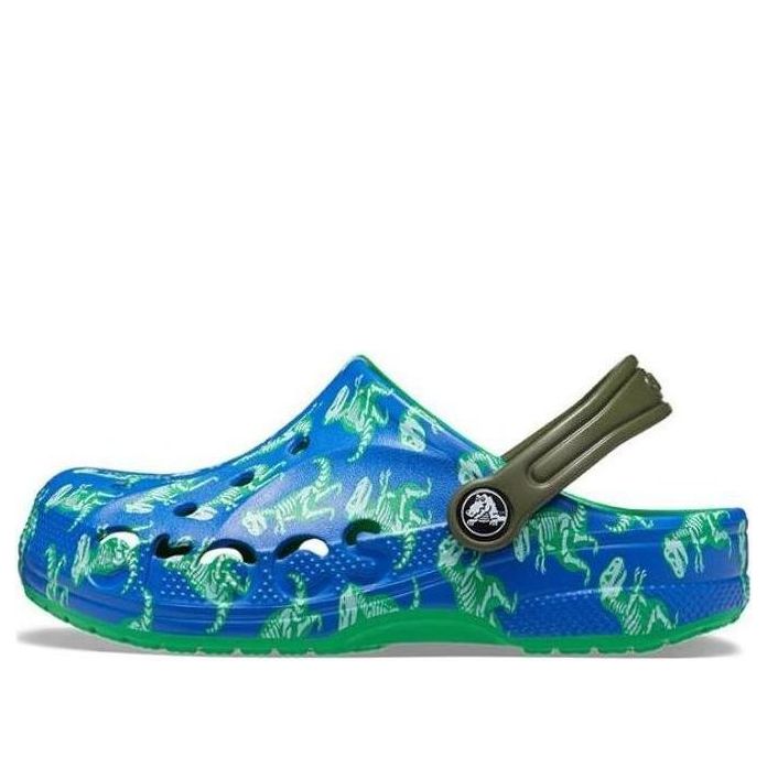 Kids' Clogs - Printed - Blue / White / Green - Style 207657-4LB