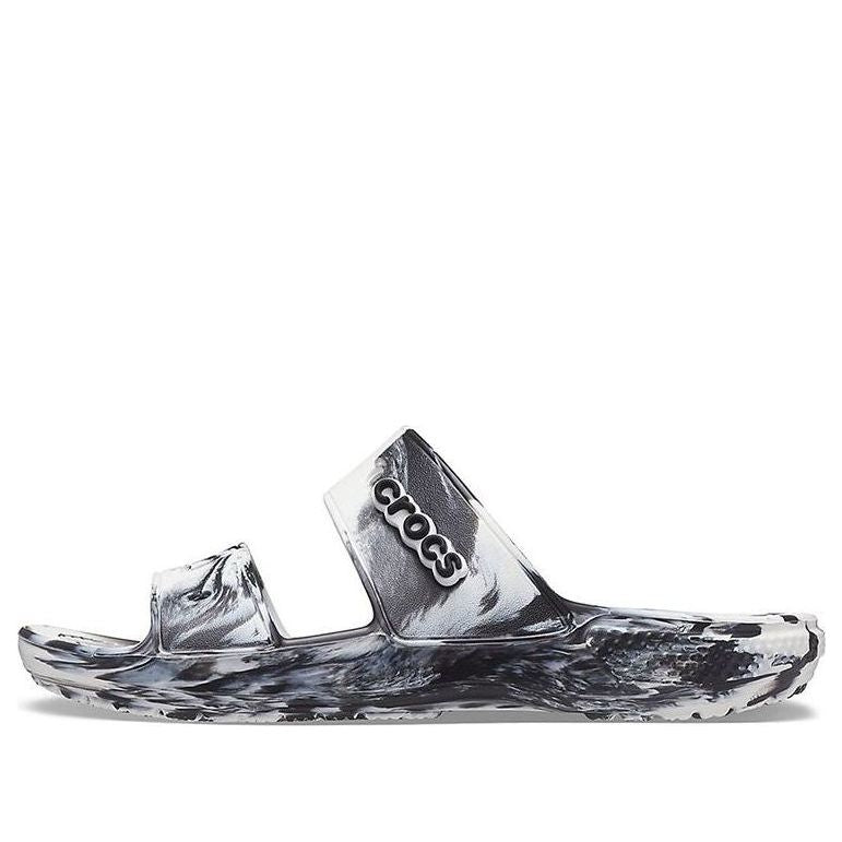 Classic Beach Clogs - Sports Marble - White / Black - Style 207701-103