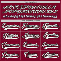 Custom Hockey Jersey - Maroon White-Black