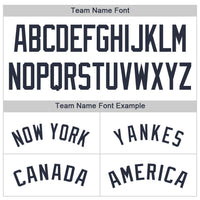 Custom Baseball Jersey - White Navy Pinstripe Navy