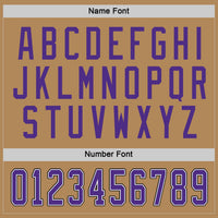 Custom Hockey Jersey - Old Gold Purple-Black