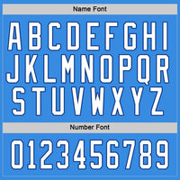 Custom Hockey Jersey - Powder Blue White-Royal