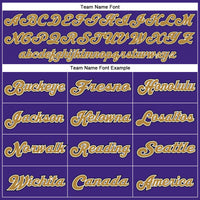 Custom Football Jersey - Purple Old Gold-Black Mesh Authentic Throwback