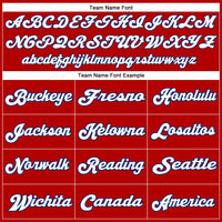 Custom Football Jersey - Red White-Royal Mesh Authentic Throwback
