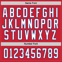 Custom Hockey Jersey - Red White-Royal