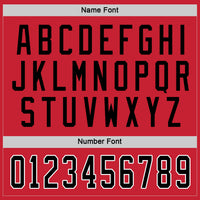 Custom Hockey Jersey - Red Black-White