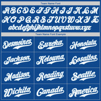Custom Baseball Jersey - Royal White-Light Blue Authentic