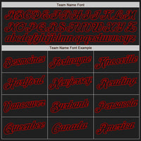 Custom Baseball Jersey - White-Black Red Authentic Split Fashion
