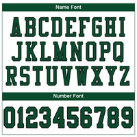 Custom Football Jersey - White Grass Green-Black Mesh Authentic