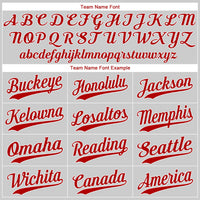 Custom Baseball Jersey - White Red Pinstripe Red-White Authentic